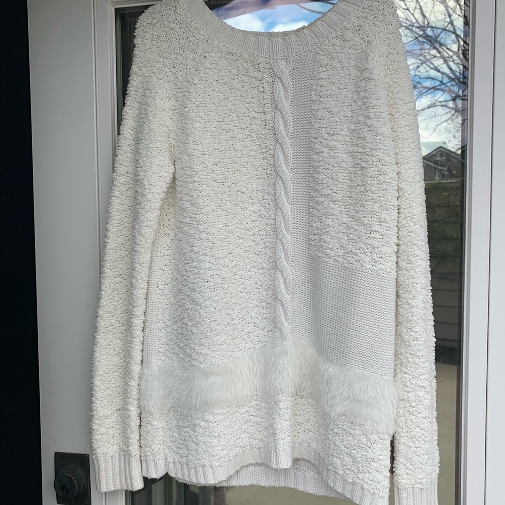 Sanctuary Size Small White Sweater.